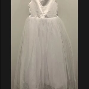 White Flower Girl or Communion Dress Size 8